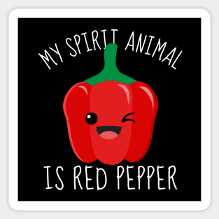 My Spirit Animal Is Red Pepper Sticker